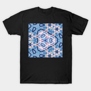 Kaleidoscope of Abstract Lines Of Soft Colors T-Shirt